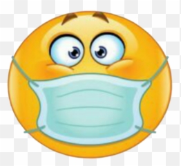 Doctor Dentist Emoticon Smile - Cartoon Face With Surgical Mask Emoji,Doctor Emoticon