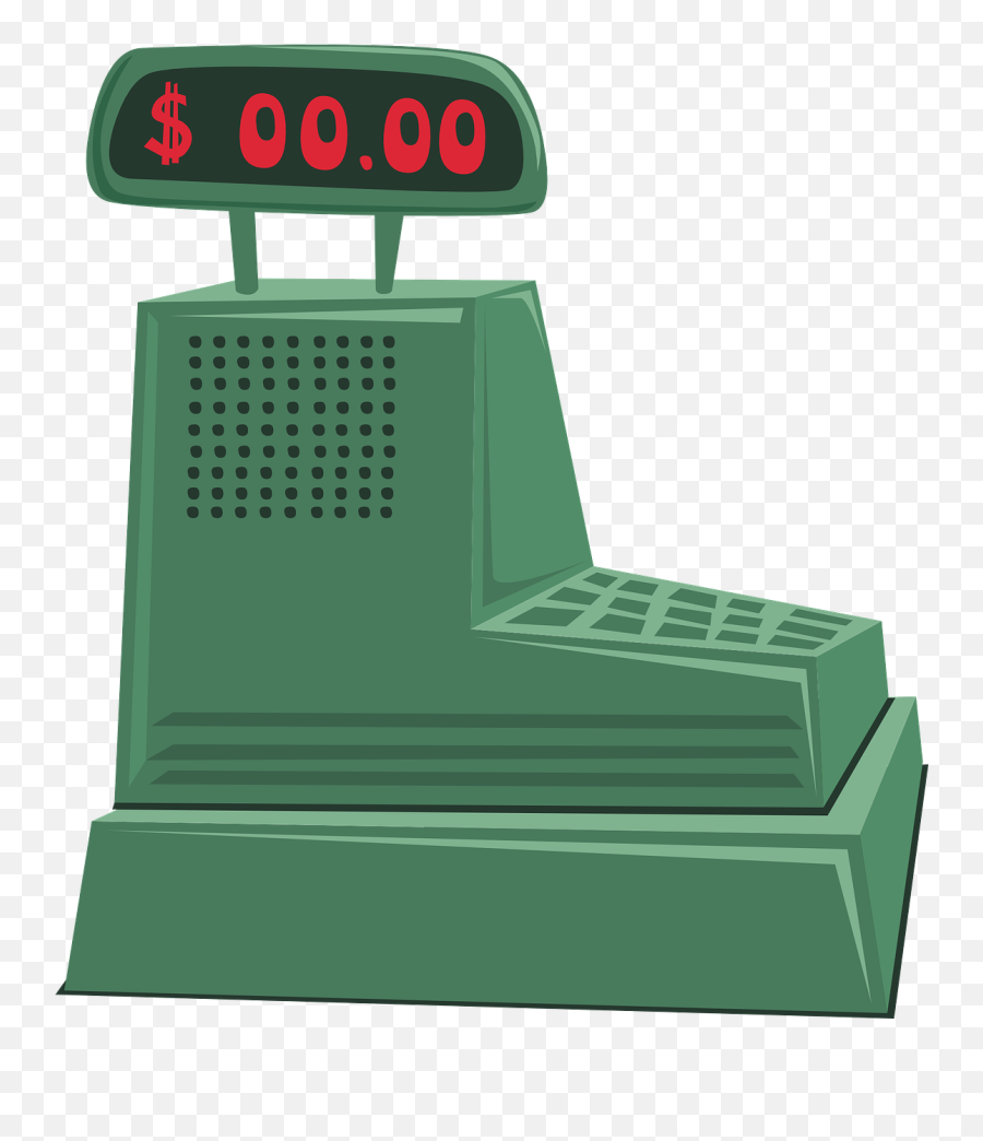 Cash Register Till Register Business - Cartoon Cash Register Png Emoji,Cash Register Emoji