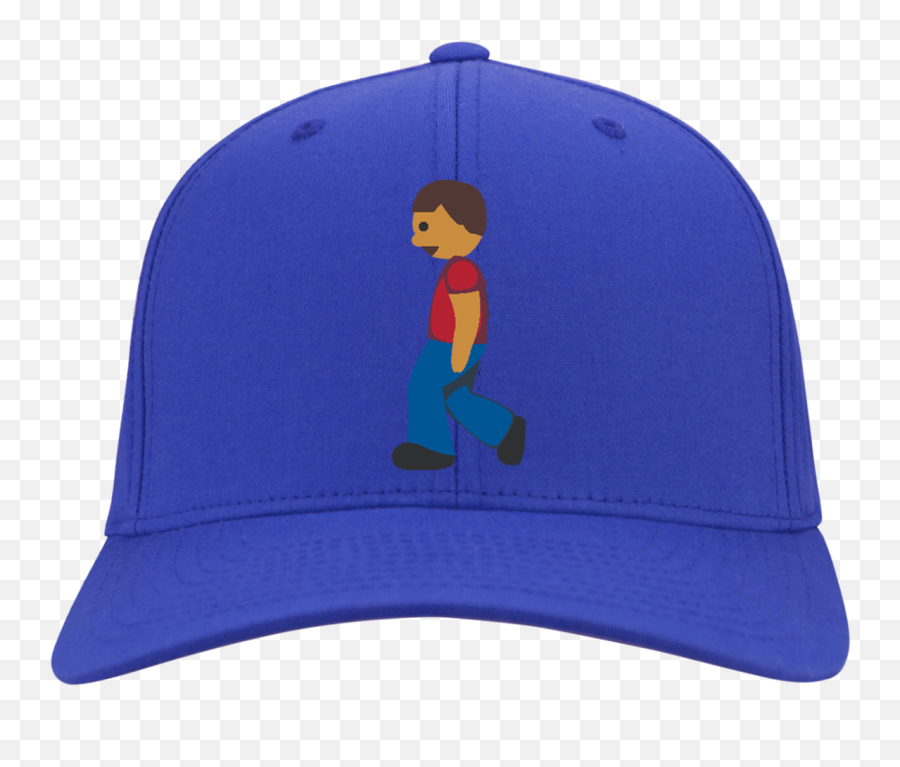 Man Walking Emoji C813 Port Authority Flex Fit Twill - Baseball Cap,Flex Emoji