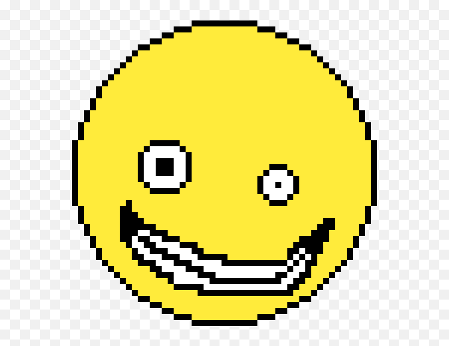 Pixilart - Pixel Art Circle Emoji,Scary Emoticon