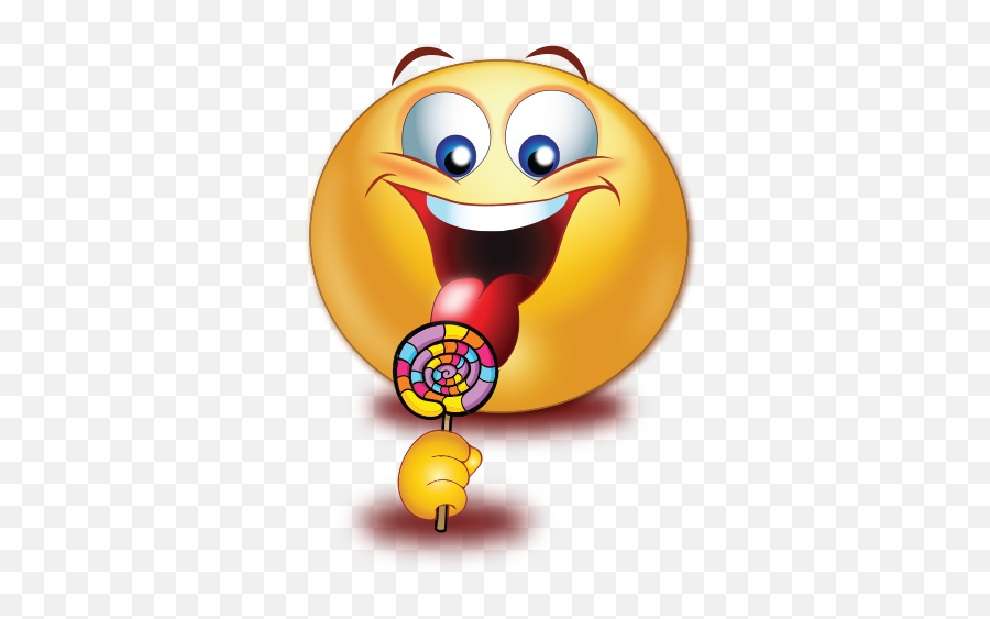 Licking Lollipop Emoji - Lollipop Emoji,Lick Emoji