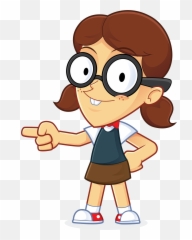 Image For Free Girl Geek Pointing People High Resolution - Nerd Clip Art Emoji,Thinking Noose Emoji