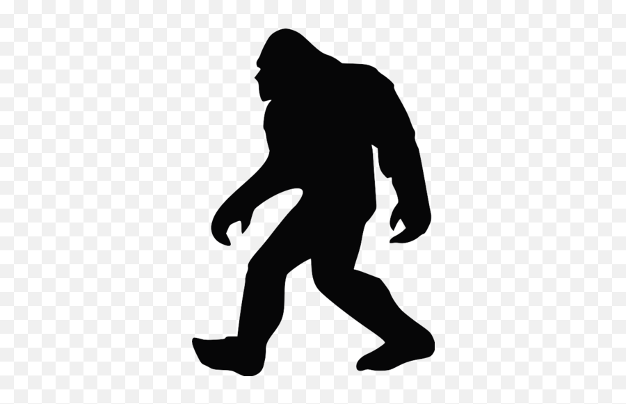 Clipart Bigfoot Png - Yeti Silhouette Emoji,Bigfoot Emoji