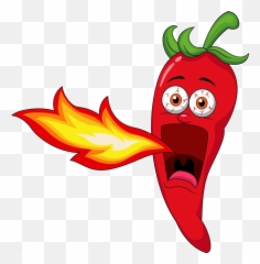 Cup Clipart Chili Transparent Free For Download - Hot Pepper Png Emoji