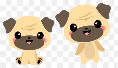 Kawaii Pug - Png Emoji
