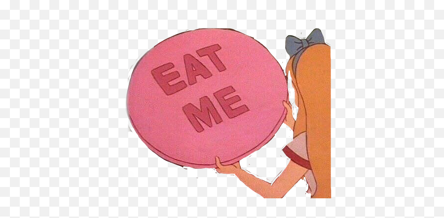 Eatme Aliceinwonderland Meme Love Sticker By Memestir - Girly Emoji,Disc Golf Emoji