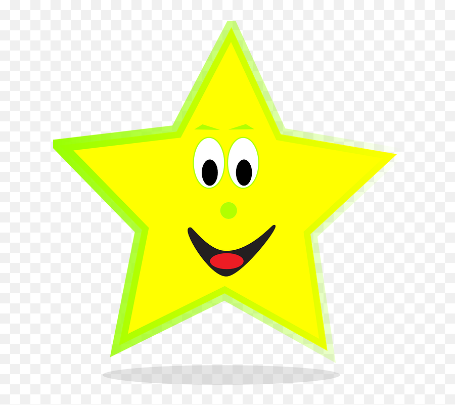 Star Vector Drawing - Smiley Emoji,How To Use Emojis On Galaxy S4