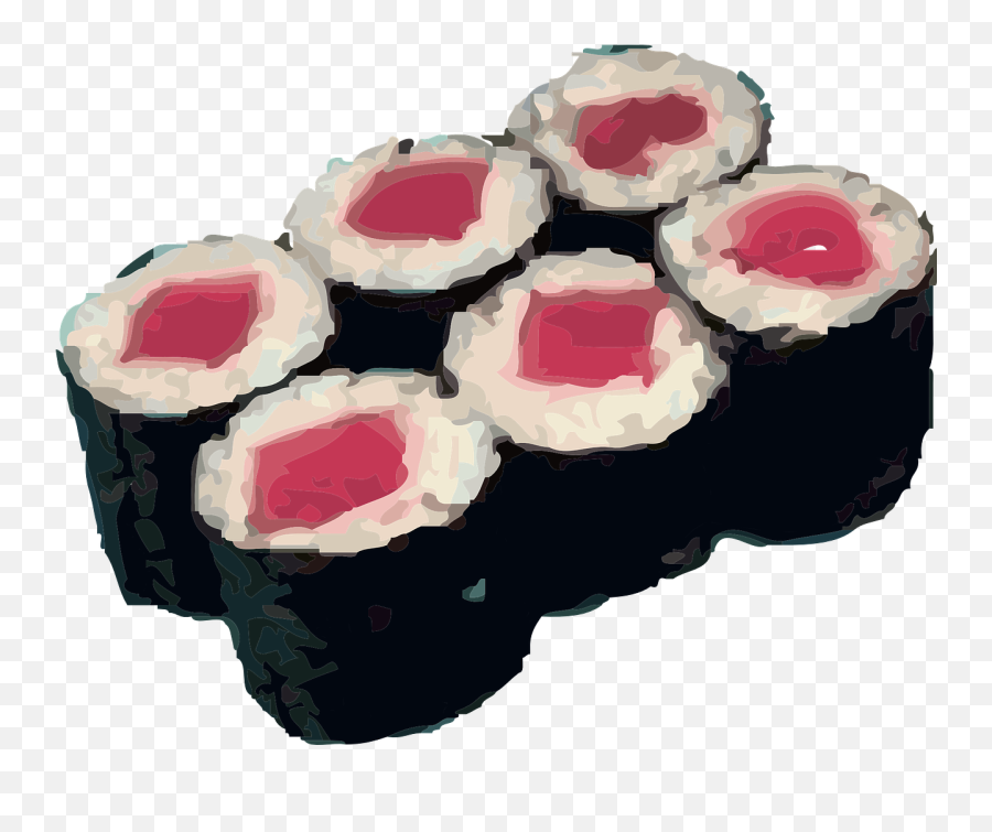 Sushi Rolls Rice Japenese Raw - Sushi Clip Art Emoji,Rice Bowl Emoji