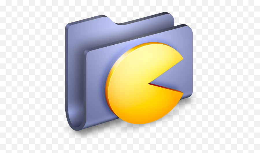 Games Blue Folder Icon - Game Library Icon Emoji,Cool Emoji Games