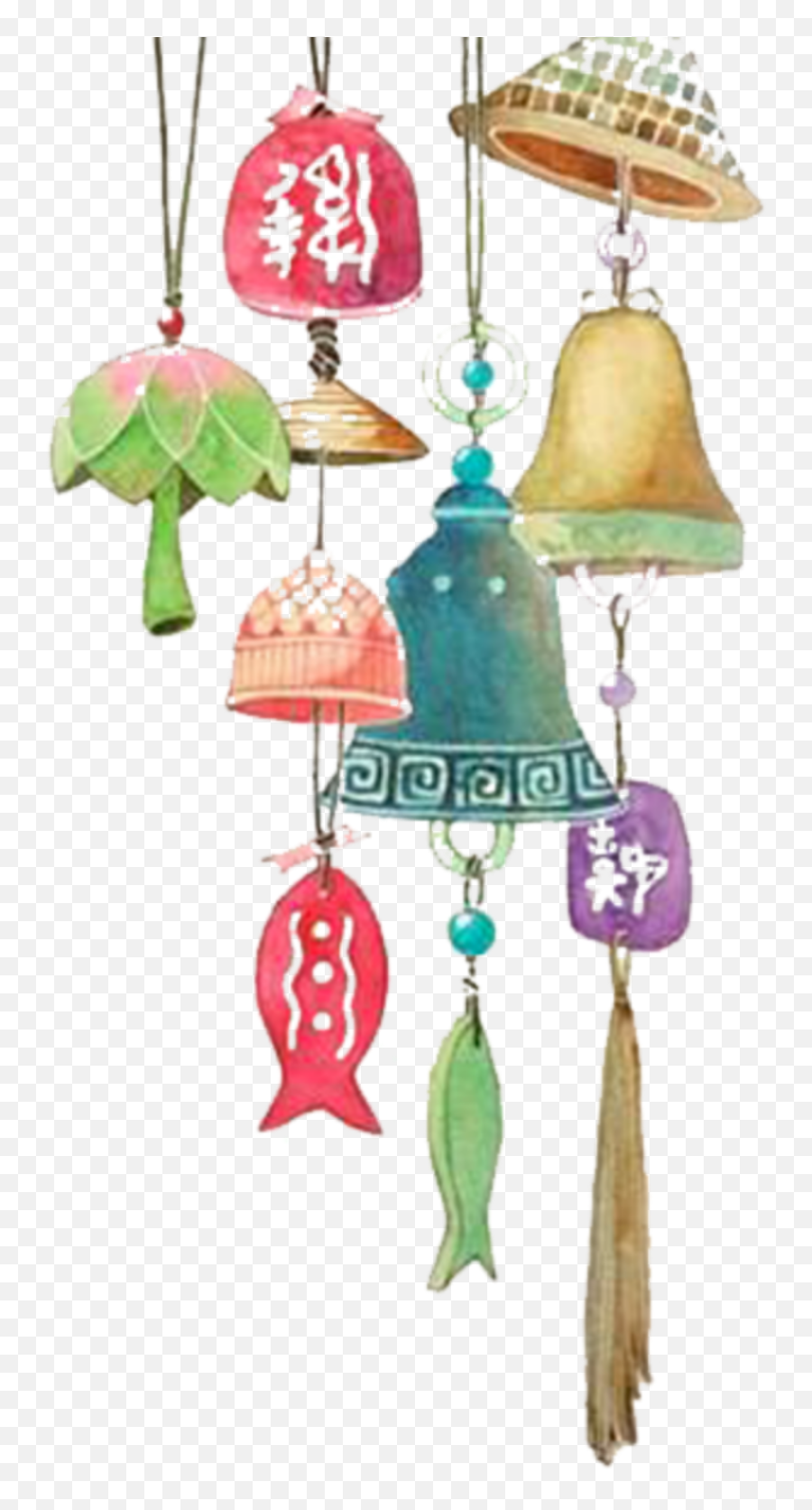 Mq Windy Fish Hanging Emoji,Wind Chime Emoji