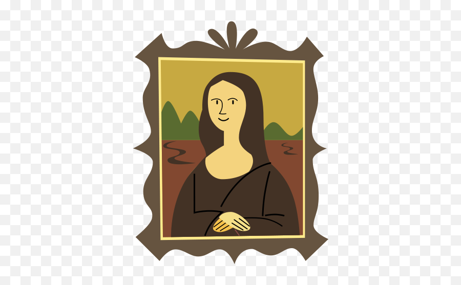 Stylized Mona Lisa - Mona Lisa Clipart Emoji,Emoji Tutorial