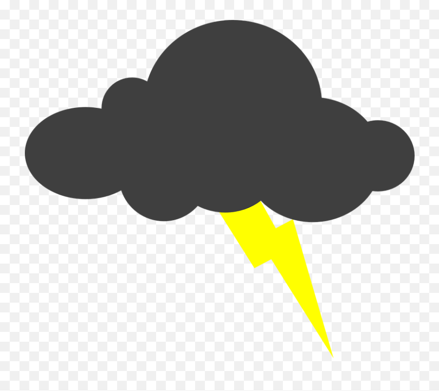 Lightning Clipart Stormcloud Lightning - Lightning Cloud Cartoon Png Emoji,Storm Cloud Emoji