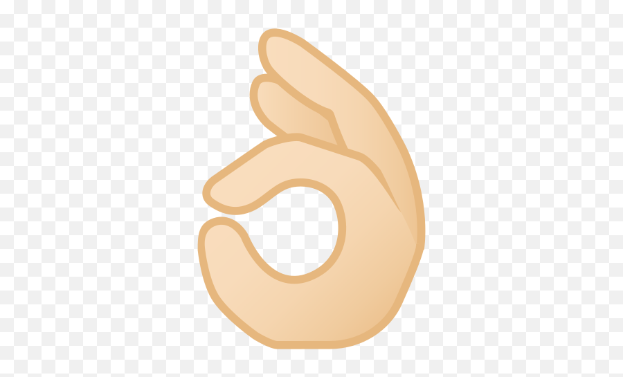 Ok Hand Emoji With Light Skin Tone Meaning And Pictures - Ok Hand,Ok Emoji