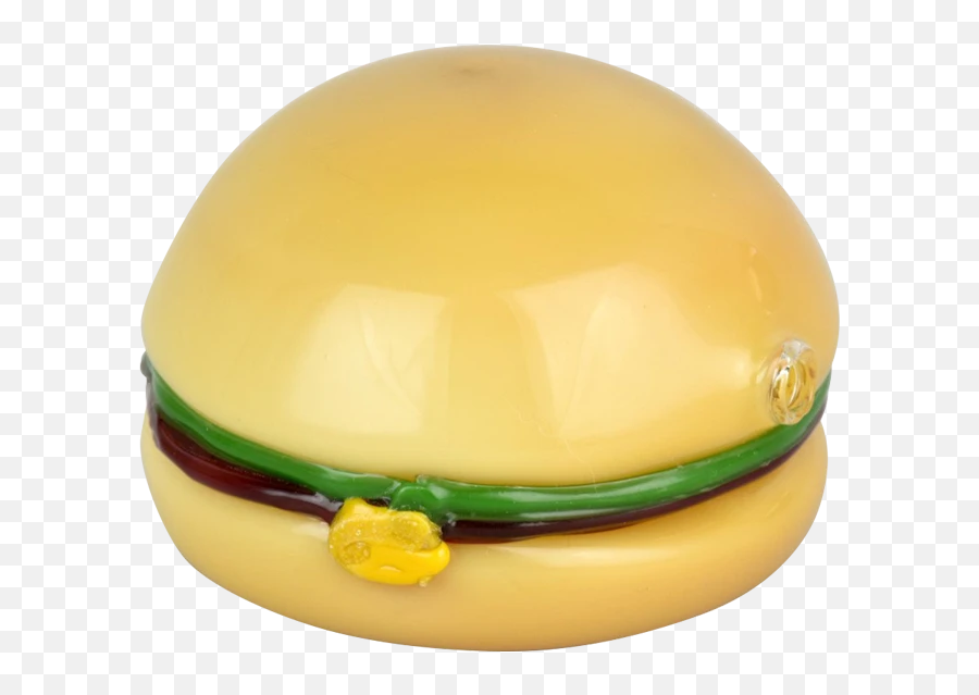 The Cheeseburger Savory Glass Pipe - Fast Food Emoji,Cheeseburger Emoji