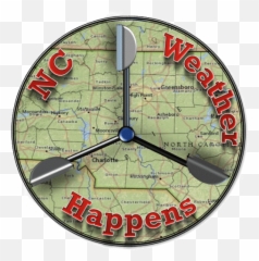 Nc Weather Happens - Your Piedmont Weather Source Wall Clock Emoji,Banjo Emoji