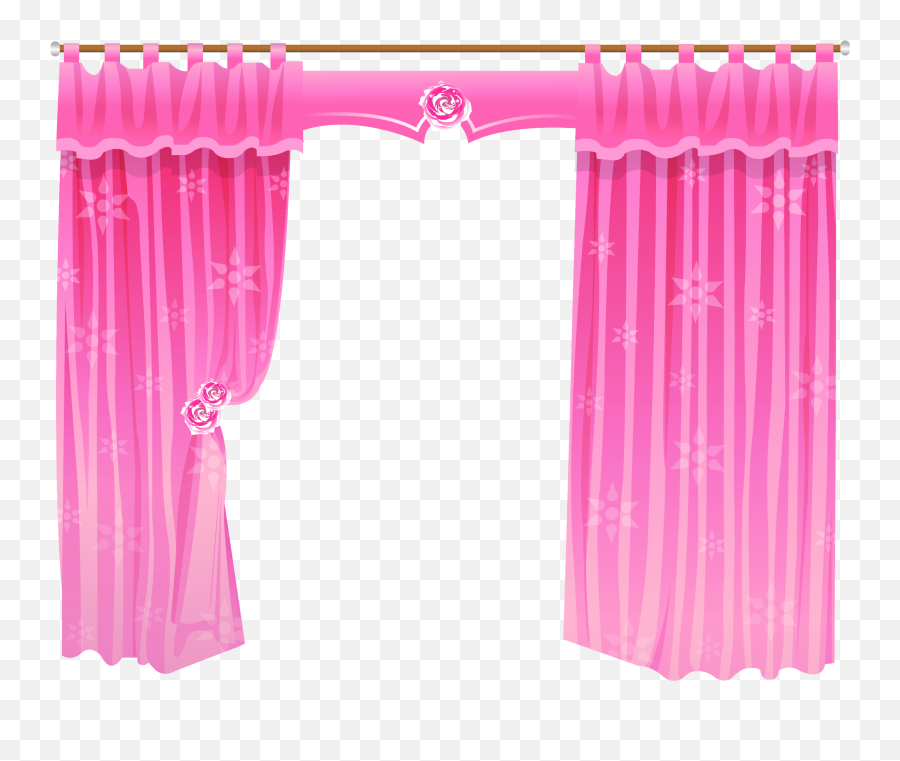 Mq Pink Curtain Curtains - Pink Curtains Png Emoji,Emoji Curtains