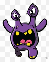 Fear Clipart Feeling - Of Work Monster Png Download Cartoon Purple Emoji