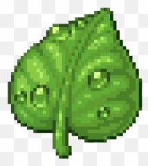 pixel plant kawaii 8bit leaf green matcha mine freetoed - Autumn Leaf Pixel Art Emoji