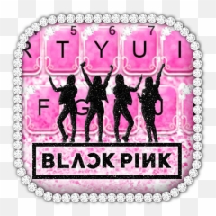 Glitter Black Pink Girls Keyboard Theme - Apps on Google Play Blackpink Logo Png Emoji