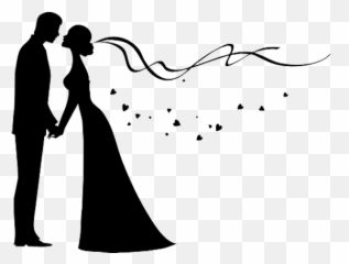 Bridegroom Wedding invitation Silhouette - The couple png Couple Png Emoji