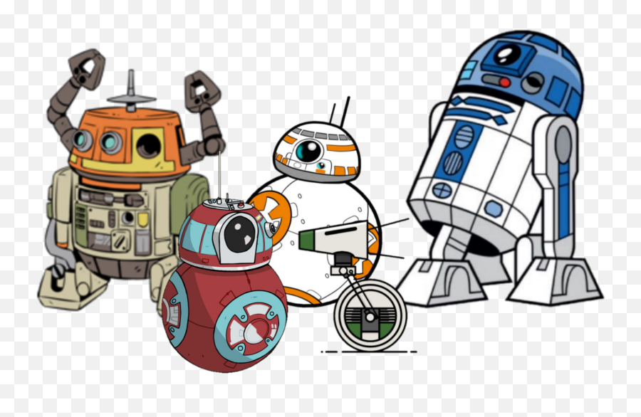 Picsart Starwars Disney Sticker - Star Wars Androids Png Emoji,Bb8 Emoji