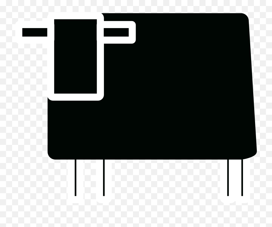 Black Square Cow Vector Clipart Image - Clip Art Emoji,Fake News Emoji