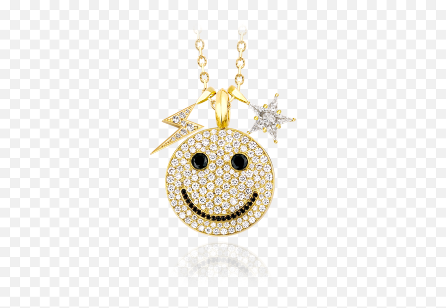 Eyefunny Necklace - Locket Emoji,L Emoticon