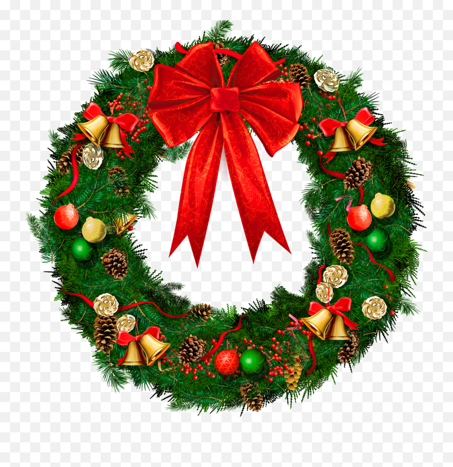 Transparent Background Christmas Wreath - Christmas Wreath Png Emoji,Christmas Wreath Emoji