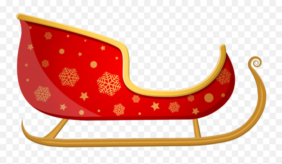 Sleigh Christmas Santa Winter Sled - Sleigh Clipart Png Emoji,Sleigh Emoji