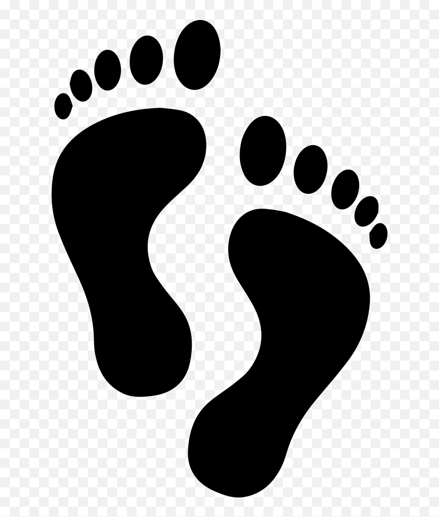 Footprints Clipart Svg Footprints Svg Transparent Free For - Foot Print Images Png Emoji,Feet Emoji