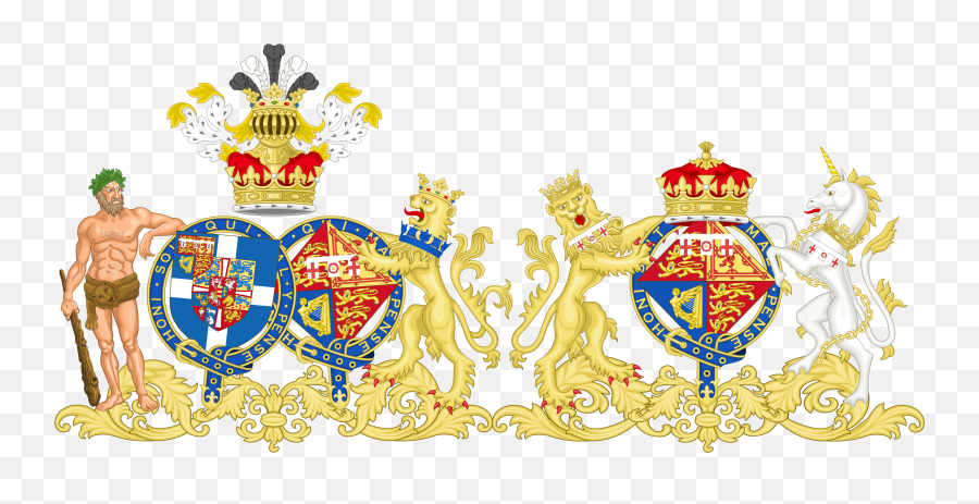 Combined Coat Of Arms Of Elizabeth - Duke Of Edinburgh Coat Of Arms Emoji,British Flag And Queen Emoji