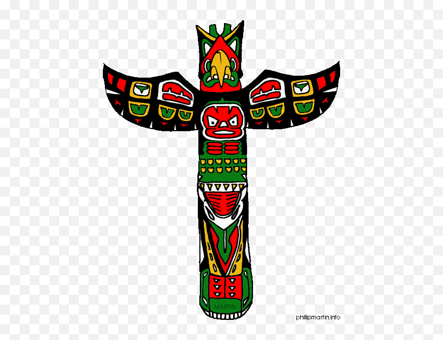 Grasshopper Clipart Totem Pole - Northwest Coast Native American Totem Pole Emoji,Pole Dancing Emoticon