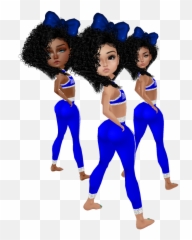 Black Girl - Imvu Kid Avatars Emoji,Dancing Twin Emoji Costume