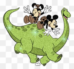 Mickey Minnie Mouse Glitter Gif - Mickey Mouse Con Dinosaurios Emoji,Dinosaur Emoticons