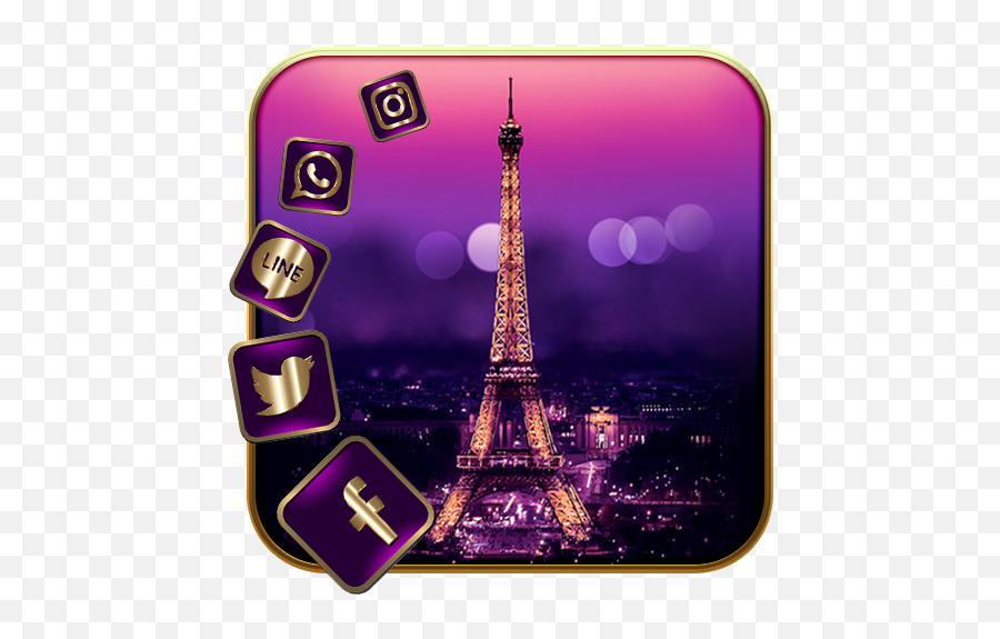 Gold Paris Eiffel Tower Love - Apps On Google Play Fond D Écrans Touur Eiffel Emoji,Tower Emoji