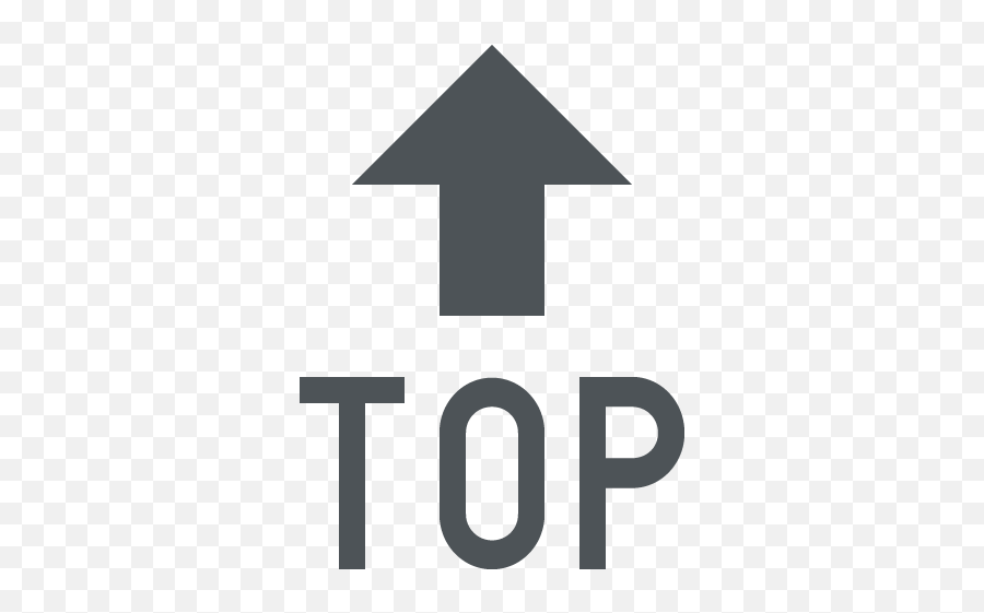 Top With Upwards Arrow Above Emoji For Facebook Email Sms - Top Emoji Facebook,Top Emoji