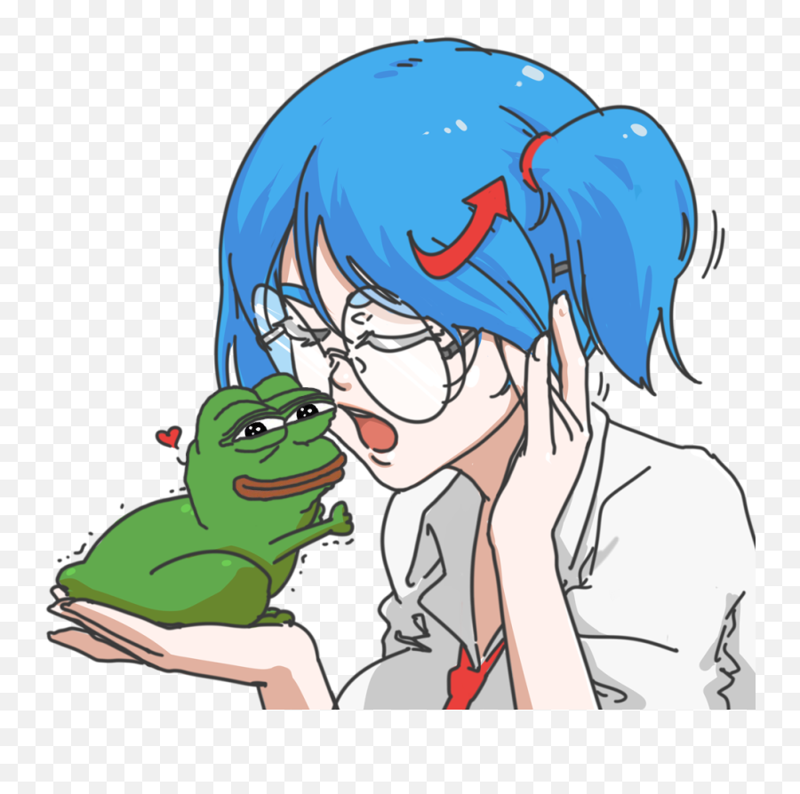 Meet Afd - Chan And Putschchan The Anime Girl Mascots Of The Cartoon Emoji,Frog Coffee Emoji