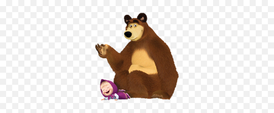 Clipart Masha And The Bear - Masha And Bear Png Emoji,Bizcocho De Emoji