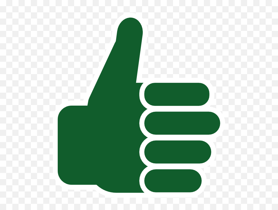 Green Thumbs Up Png Transparent - Thumbs Up Clip Art Emoji,Green Thumb Emoji