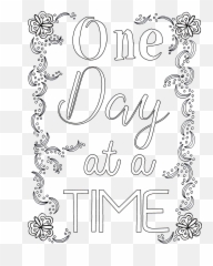 Free Coloring Printable - One Day At Time Pages Emoji