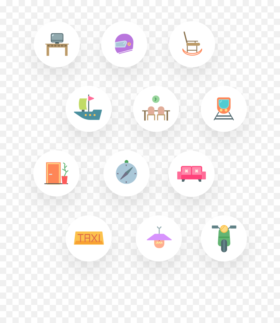 Transport Household Icon Pack - Clip Art Emoji,Hemoji