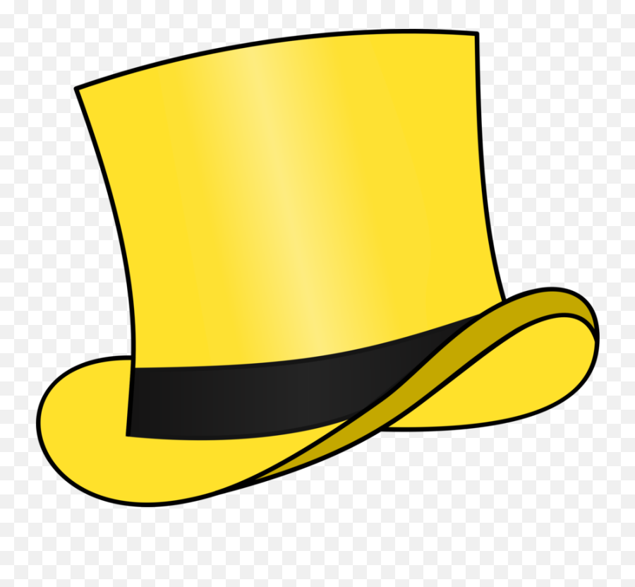 Tophat Png - Top Hat Tshirt Clothing Bowler Hat Six Six Thinking Hats Yellow Hat Emoji,Thinking Emoji Roblox