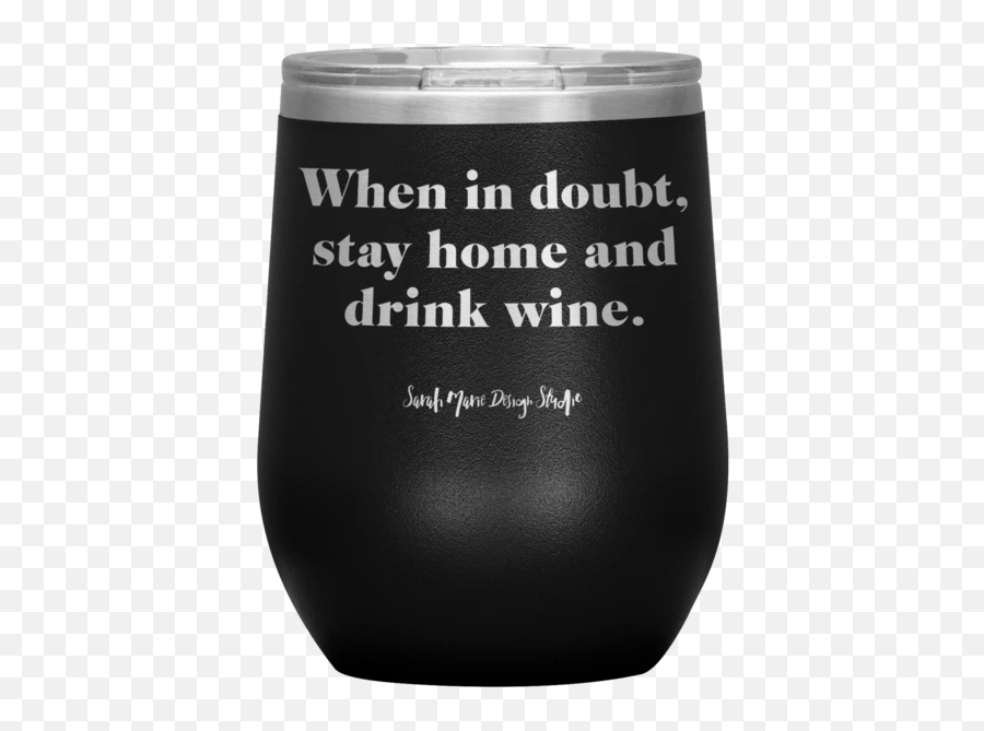 Stay Home U0026 Drink Wine Tumbler - Tumbler Emoji,Runner Emoji