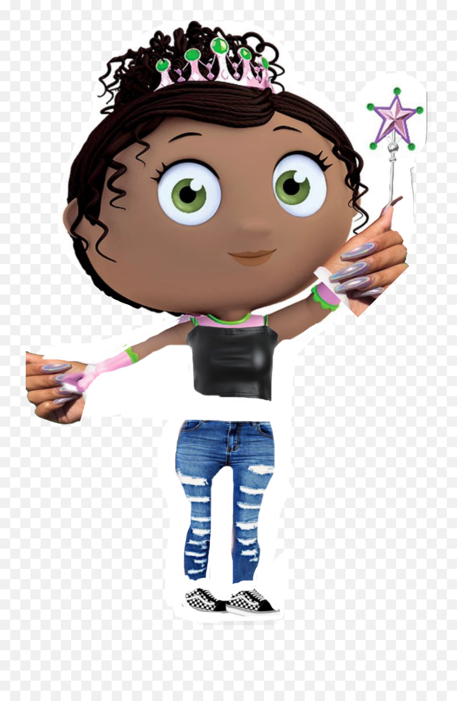 Freetoedit Dont Judge First Sticker By Jayel B - Super Why Princess Pea Emoji,Judge Emoji