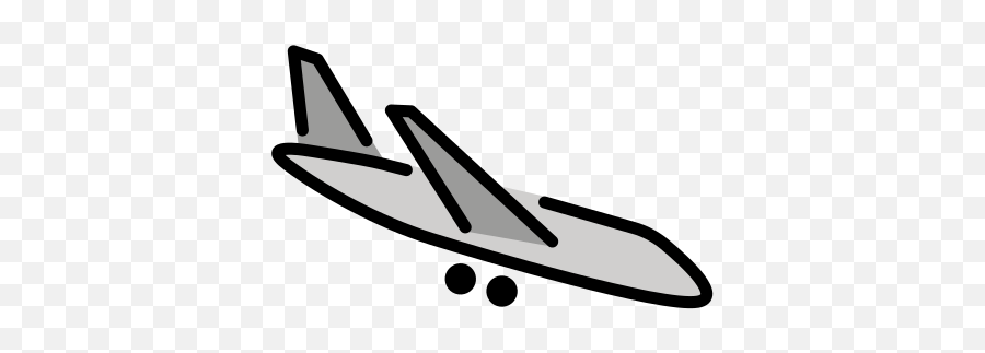 Airplane Arrival Emoji - Dibujos De Aviones Aterrizando,Black Airplane Emoji