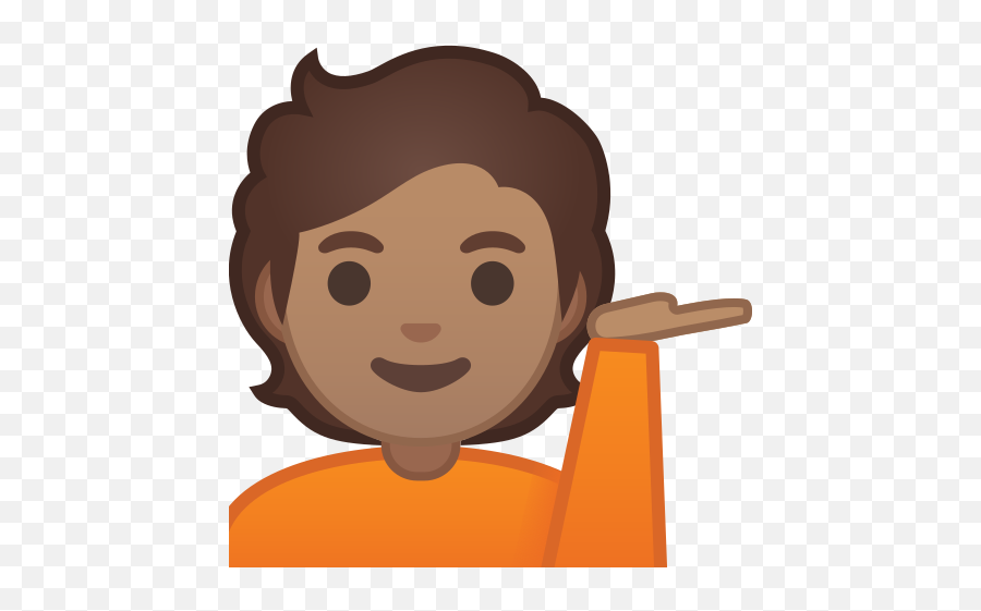 Person Tipping Hand Medium Skin Tone Emoji - Oficinista Dibujo Animado,Sassy Emojis