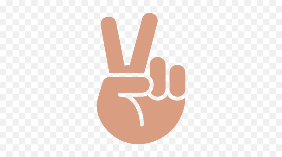 Twemoji 270c - Right Hand Peace Sign Emoji,Finger Gun Emoji
