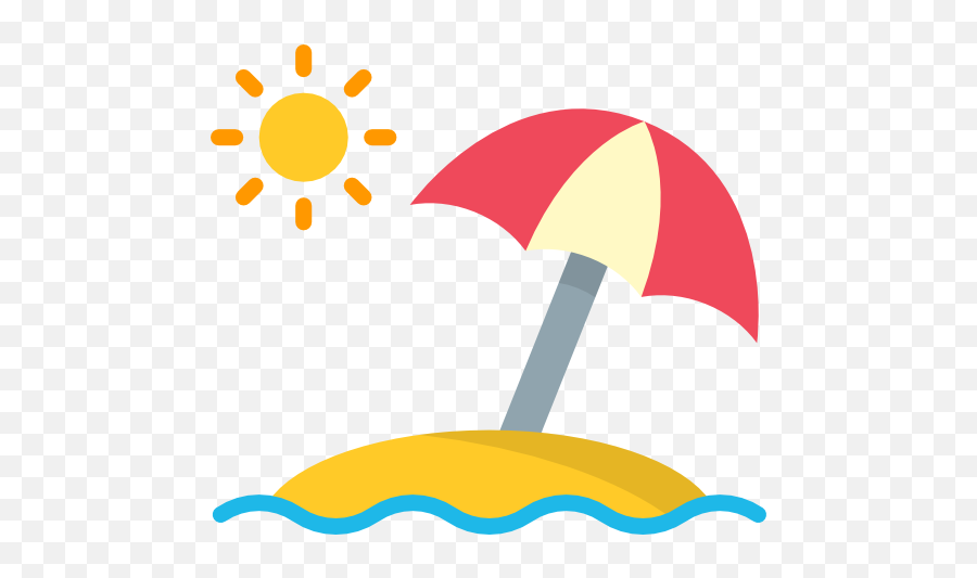 Umbrella Icon At Getdrawings - Beach Umbrella Vector Png Emoji,Umbrella And Sun Emoji