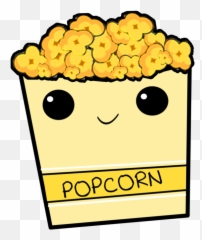 Popcorn Png - Cute Popcorn Clip Art Emoji,Give Emoticon