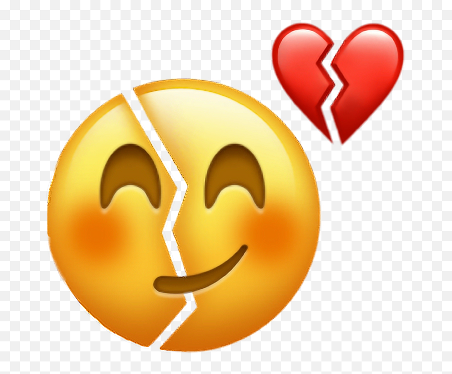 Broken Heart Emoji Png - Broken Heart Hurt Emoji,Sad Emoji Png